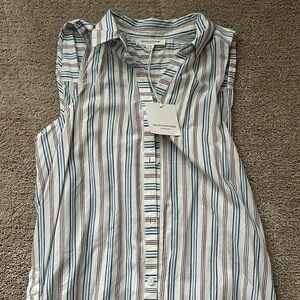 Beach Lunch Lounge sleeveless button up shirt